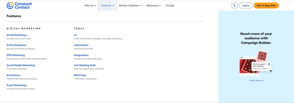 Constant contact features-Best Email Marketing Platform